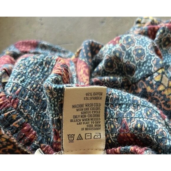 AMERICAN RAG CIE Summer Festival Dress XS Bohemian Handkerchief Hem Wide Straps - Picture 15 of 15